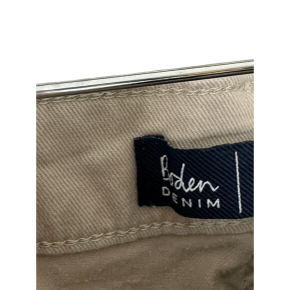 Boden Denim Classic Fit Button Fly Wide Leg Ankle Length Pants Women's US 8 - Picture 5 of 6